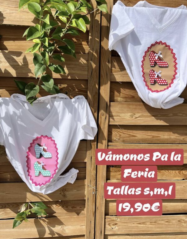 Camiseta señora flamenca
