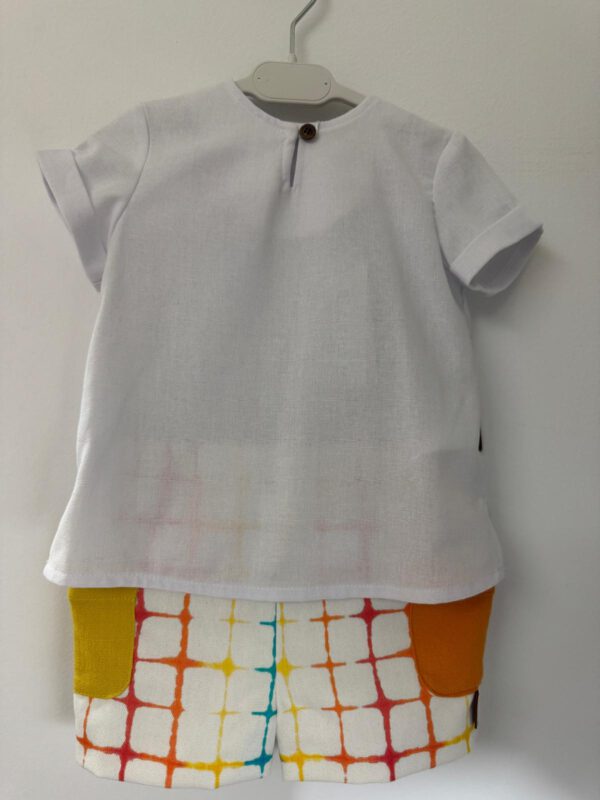 BLUSA LINO+SHORT COLORES