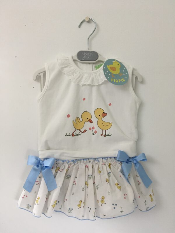 CAMISETA+BRAGUITA PATITOS
