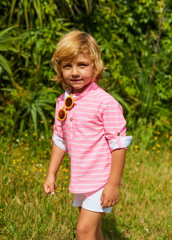 CAMISETA M/L RAYAS NEON