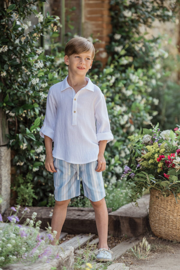 Traje niño con bermuda