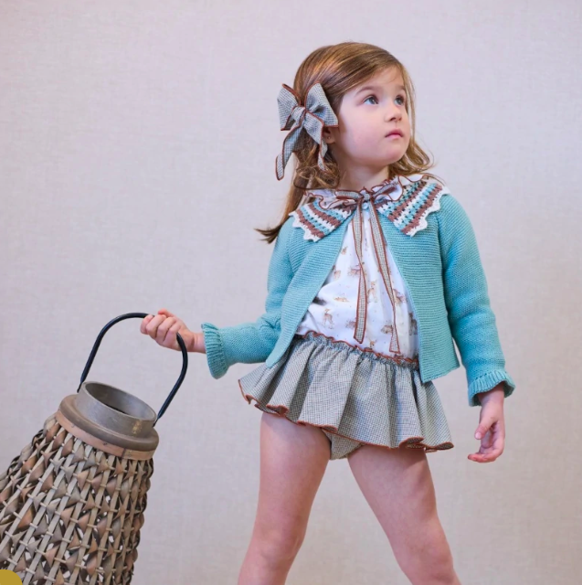 CONJ BRAGA VICHY+BLUSA BAMBIS