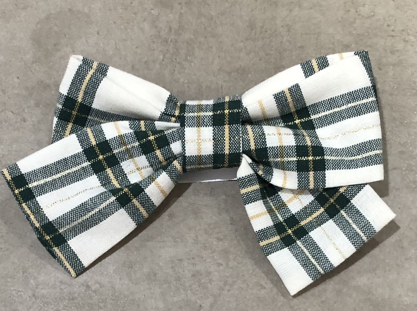 LAZO CON PINZA CUADROS VERDES