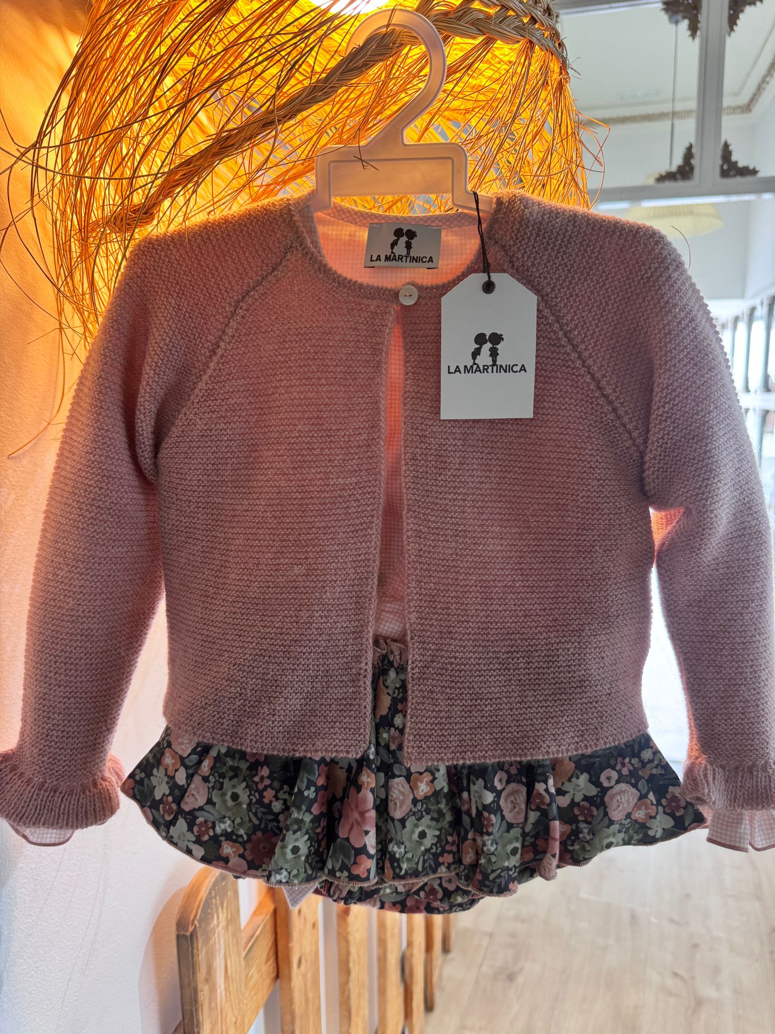 CONJ BRAGA FLORES+BLUSA CRUZAD