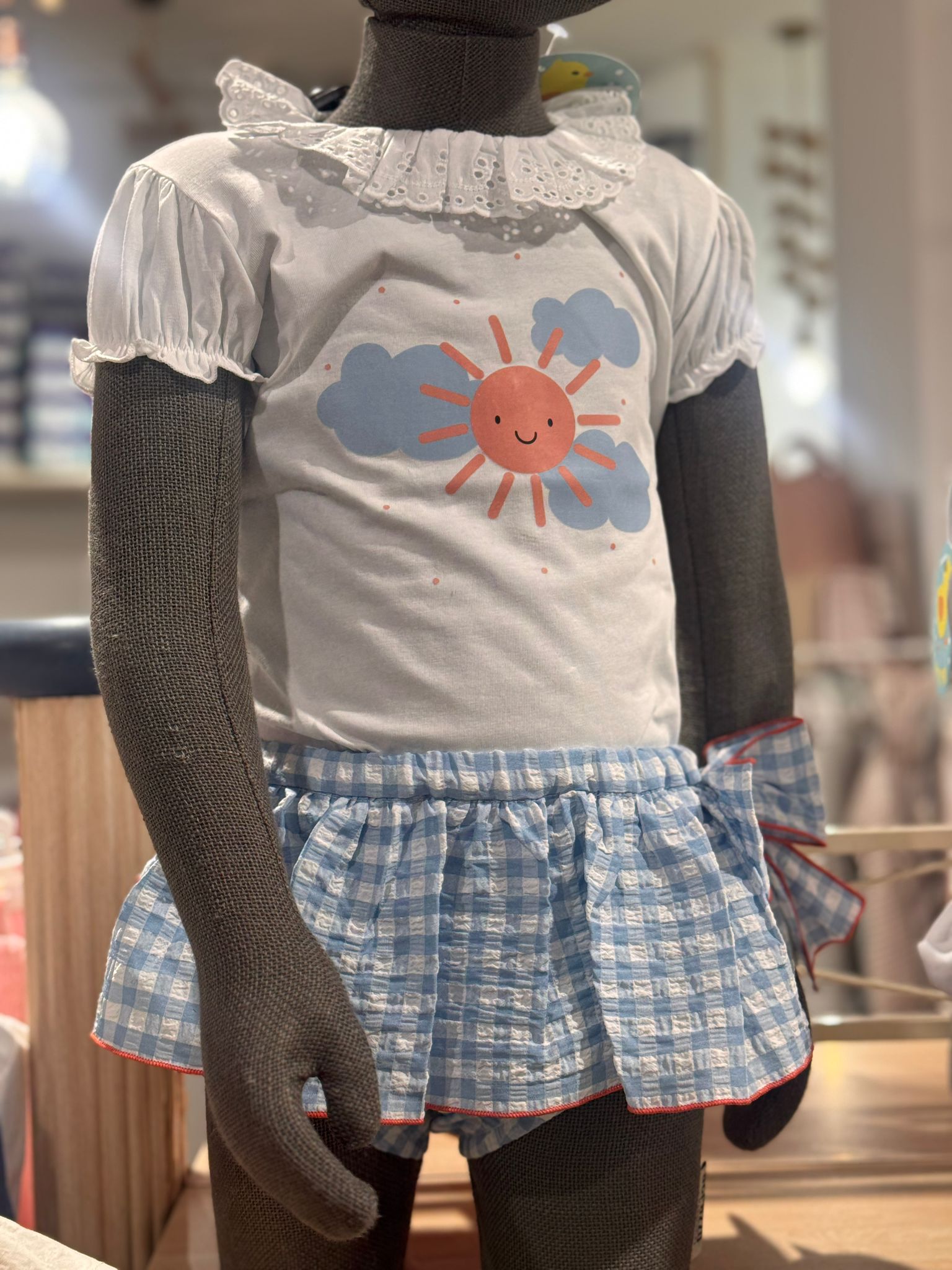 CAMISETA+BRAGUITA VICHY